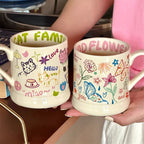 Graffiti Butterfly Ceramic Coffee Mug - Modomu