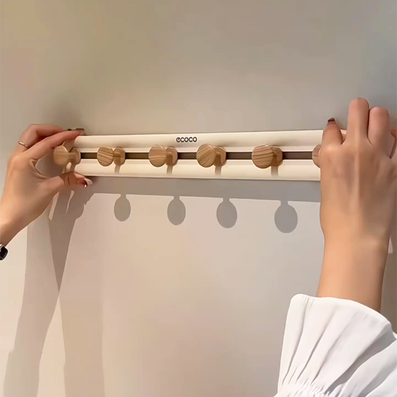 Wall Hook Rack with Storage