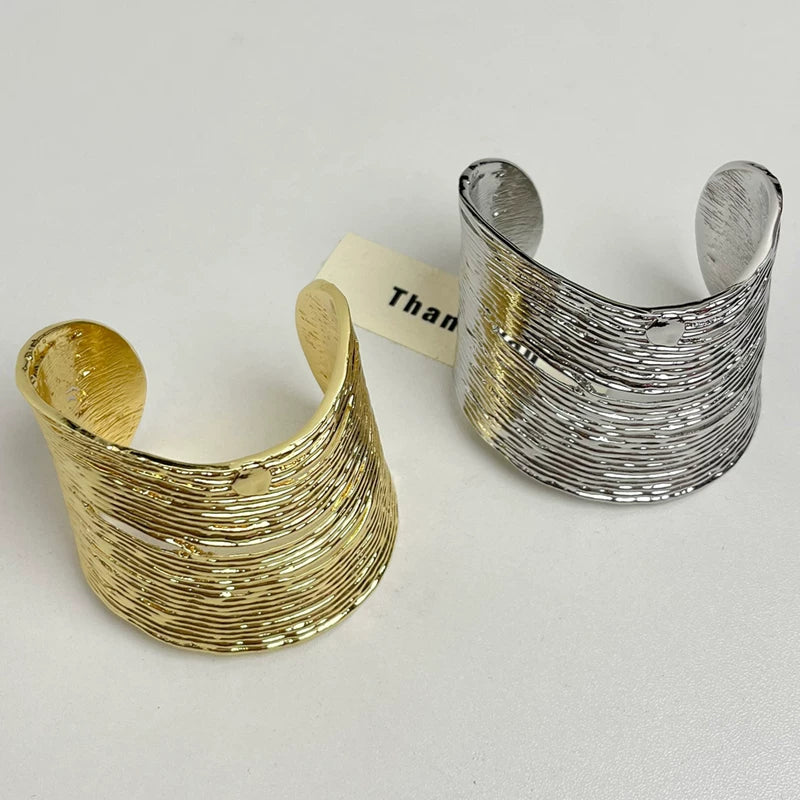 Retro Wavy Open Bracelet - Modomu