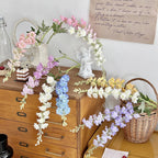 Delphinium Violet Faux Flower Arrangement - Modomu