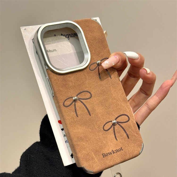 Tan Bowknot iPhone Case