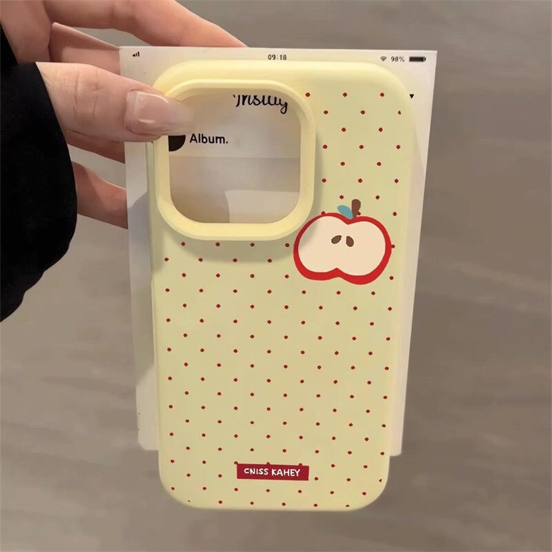 Polka Dot Apple Phone Case