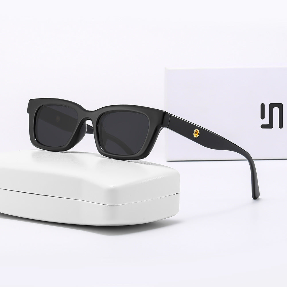 Grey Vintage Square Sunglasses