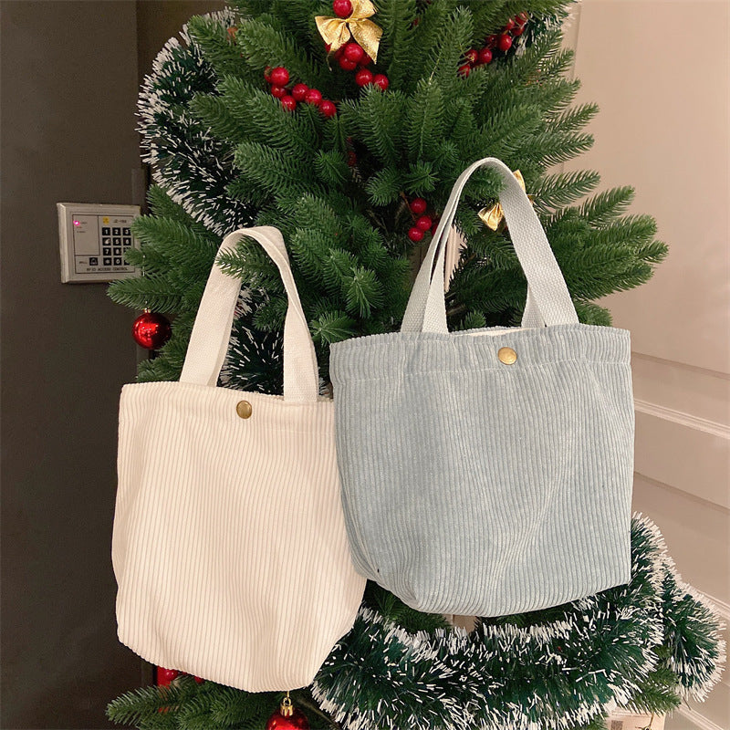 Corduroy Bento Handbag Mini - Modomu