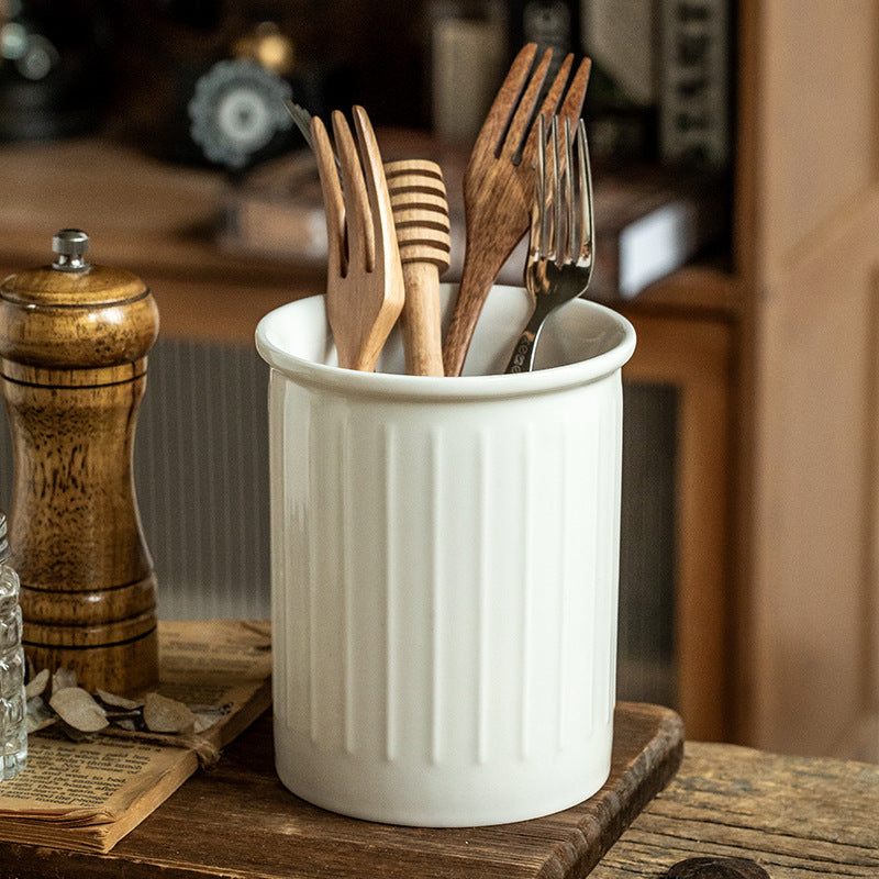 Relief Ceramic Utensil Holder