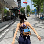 Glossy Flap Backpack