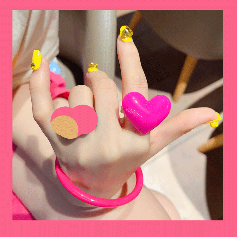 Exaggerated Floral Heart Ring - Modomu