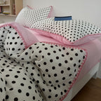 Crinkle Cotton Polka Dot Bedding