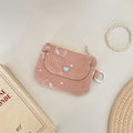 Corduroy Card Wallet With Zipper - Modomu
