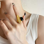 Irregular Crystal Open Statement Ring - Modomu