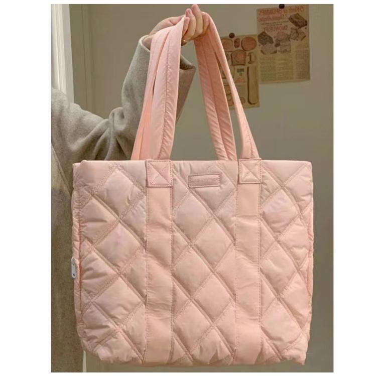 Quilted Puffer Tote Bag
