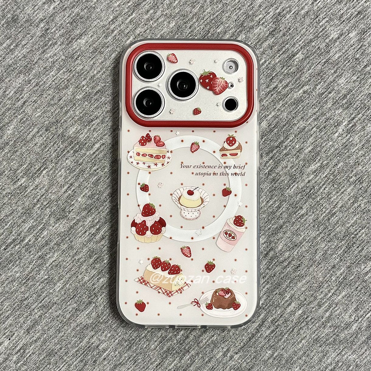 Strawberry Cake Grip Phone Case