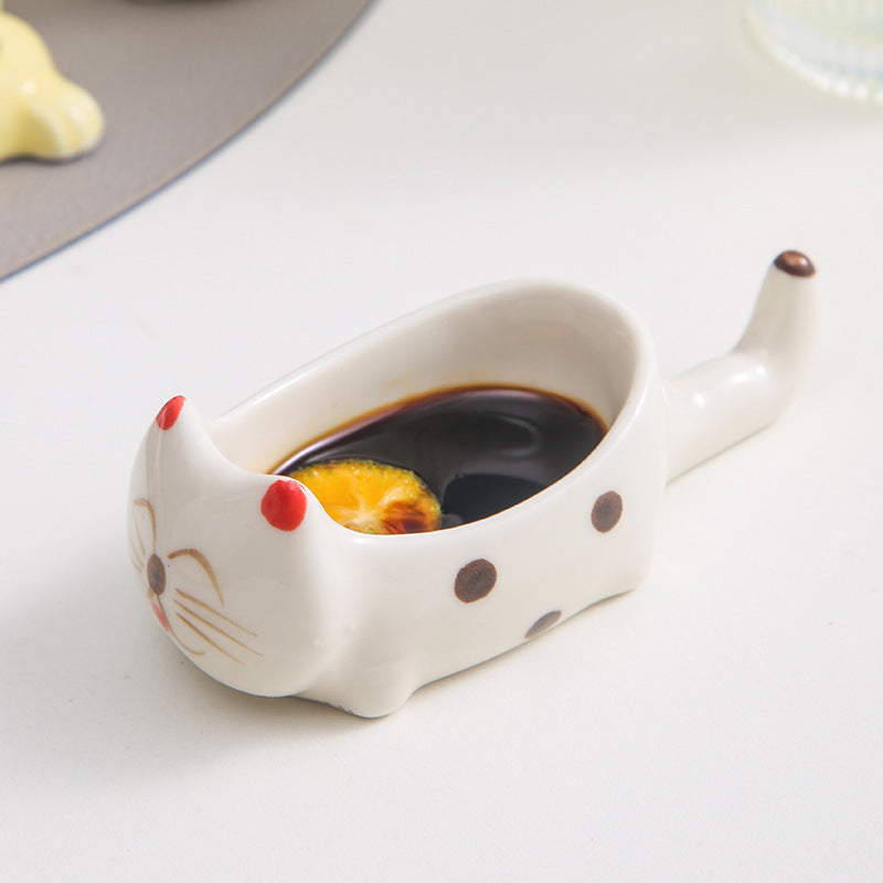 Cartoon Cat Ceramic Dipping Dish - Modomu