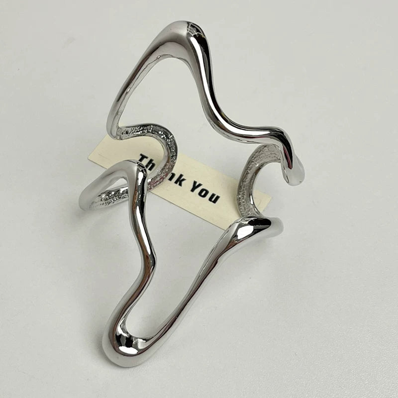 Irregular Wave Open Bracelet - Modomu