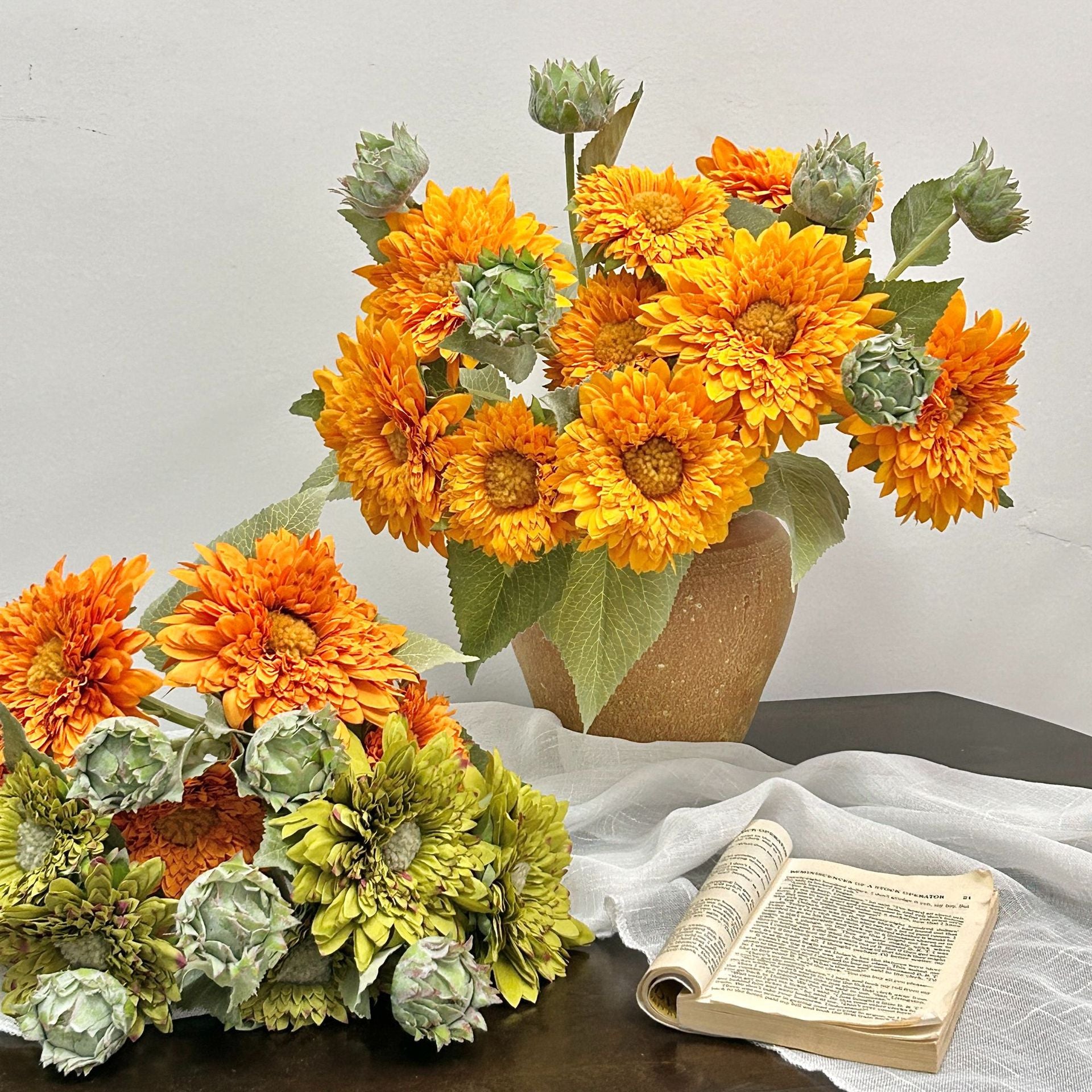 Sunflower Faux Flower Bouquet Decor - Modomu