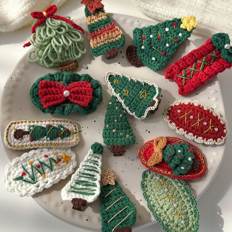 Christmas Tree Hair Clips Set - Modomu