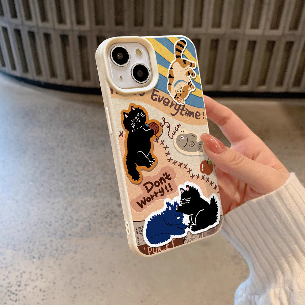 Yarn Kitty Silicone iPhone Case