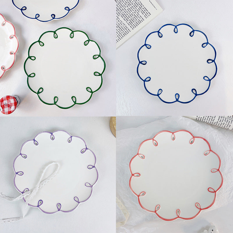 Hollow Ceramic Heart Dessert Plate - Modomu