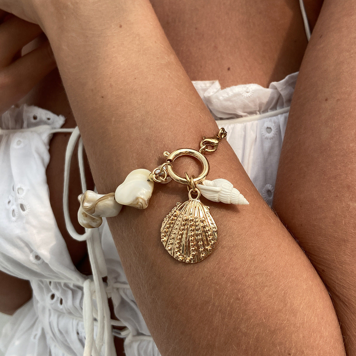 Gold Starfish Bracelet & Necklace