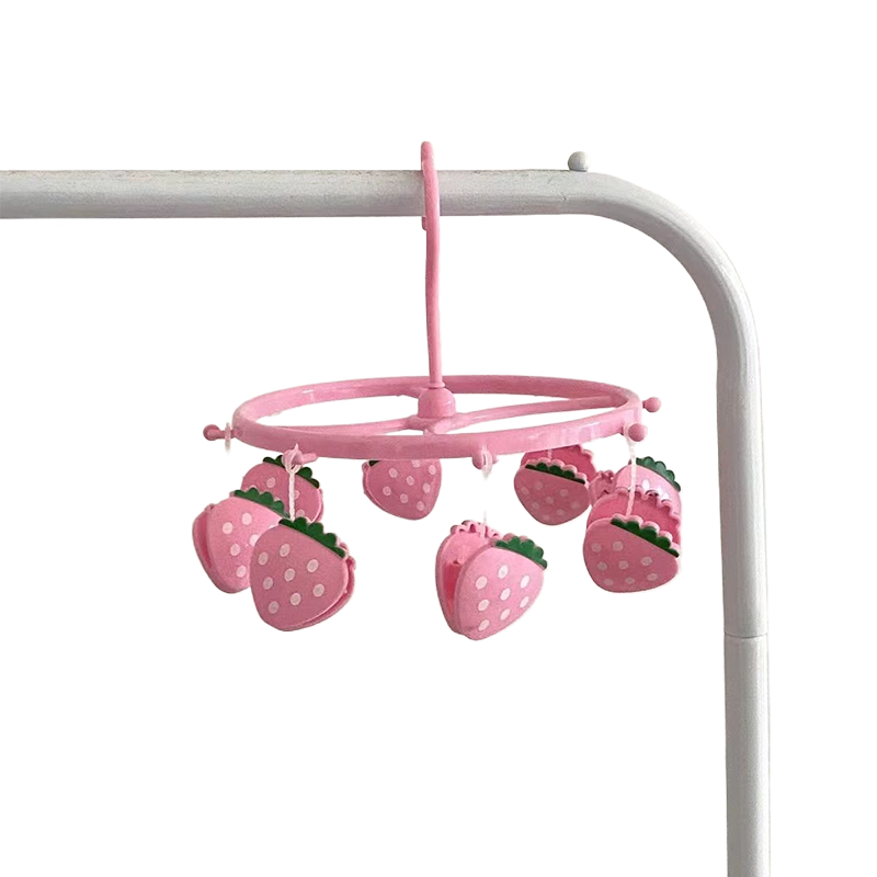 Strawberry Sock Clips Organizer