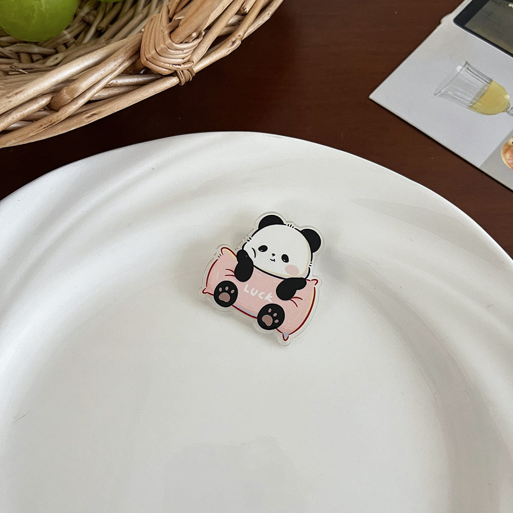 Cute Panda Cartoon Brooch Pin - Modomu