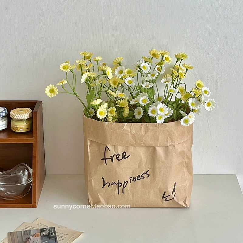 Daisy Chamomile Paper Bag Decor