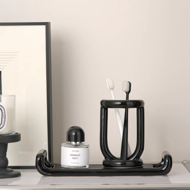 Ceramic Bathroom Toothbrush Organizer - Modomu