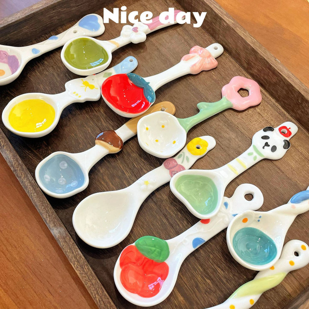 Cute Ceramic Dessert Spoon
