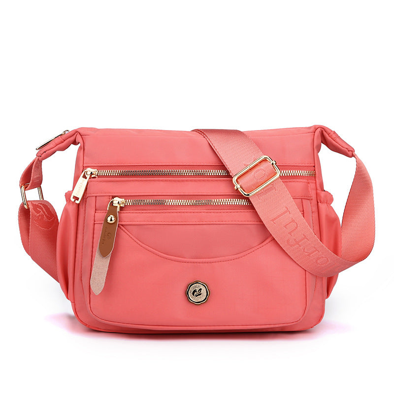 Multi-Pocket Nylon Crossbody