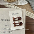 Leather Bow Hair Clip - Modomu
