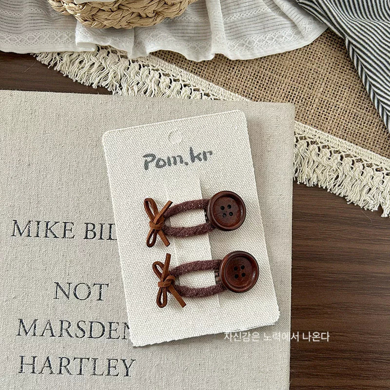 Leather Bow Hair Clip - Modomu