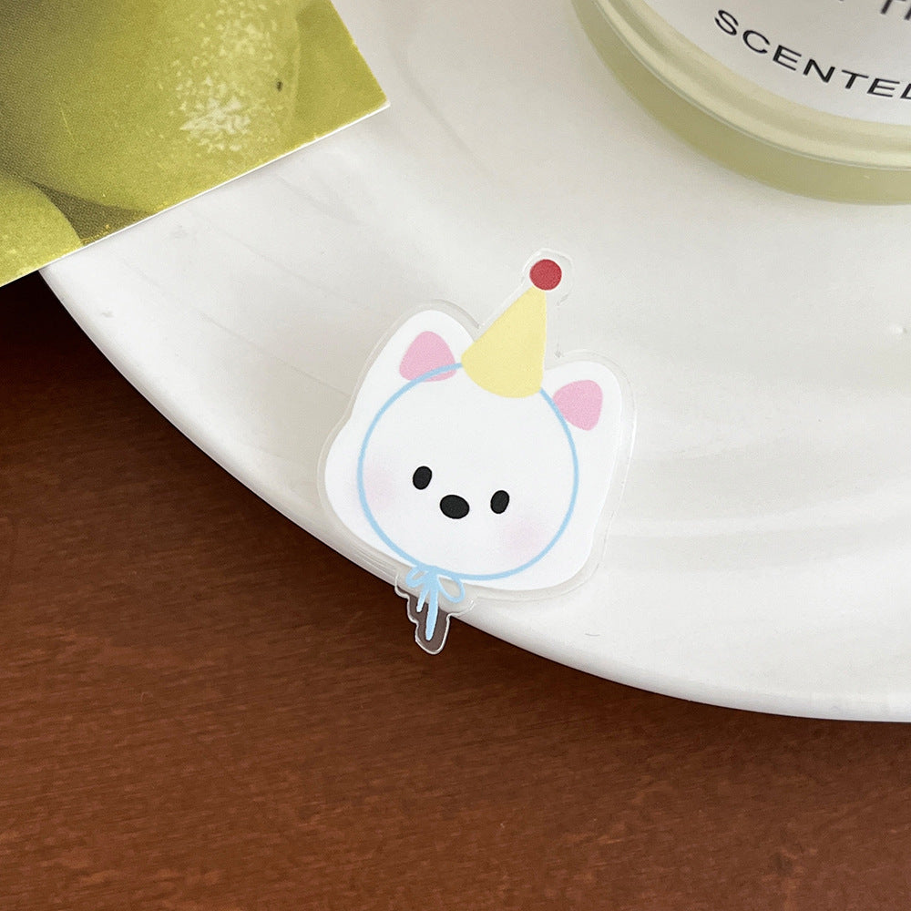 Cartoon Elephant Acrylic Brooch - Modomu