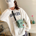 Canvas Cartoon Crossbody