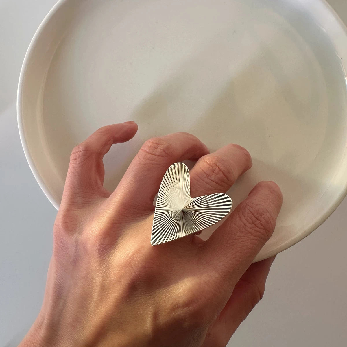 Minimalist Open Love Ring