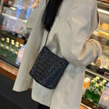 Woven Bucket Crossbody