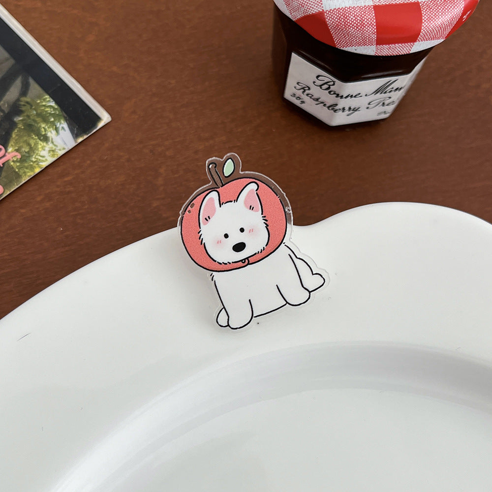 Cute Cartoon Greyhound Brooch - Modomu