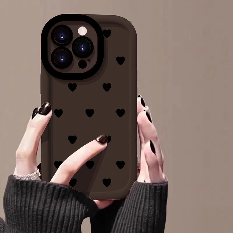 Scattered Hearts Puffy Case – Colorful Heart Designs