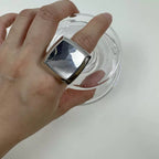 Brushed Metal Statement Ring - Modomu