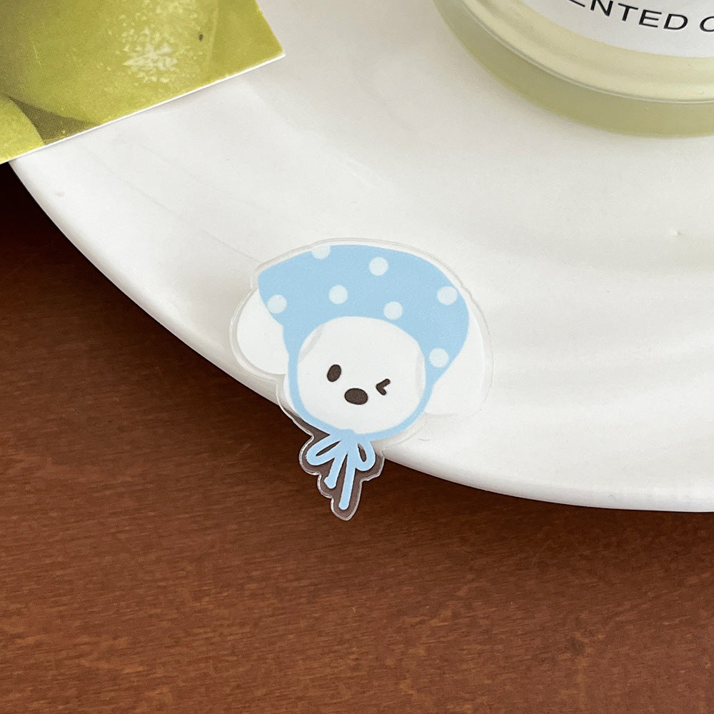 Cartoon Elephant Acrylic Brooch - Modomu