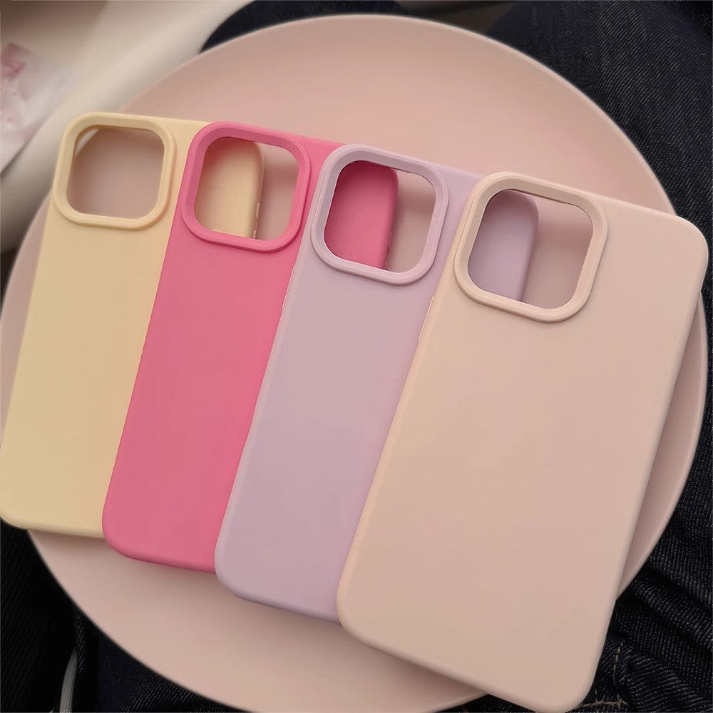 Pastel Matte Silicone iPhone Case – Cool & Sunny Tones