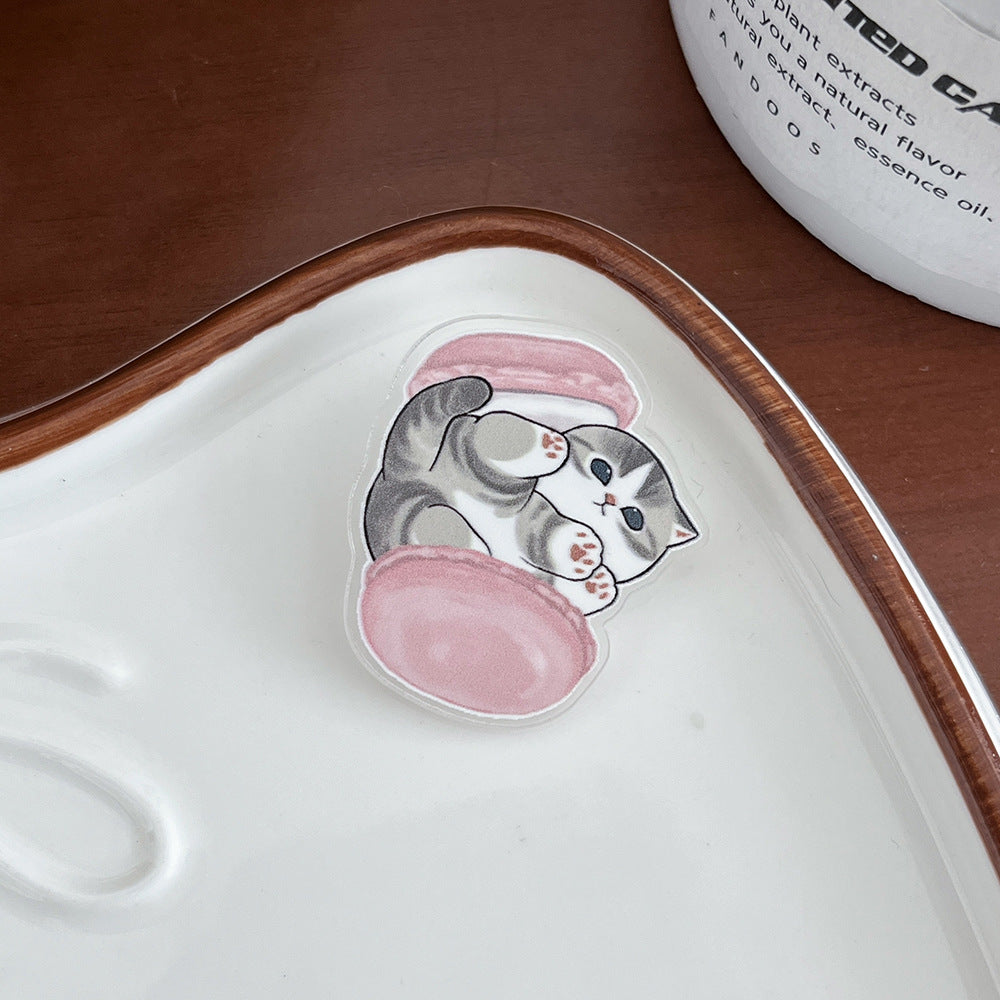 Cute Cat Acrylic Brooch