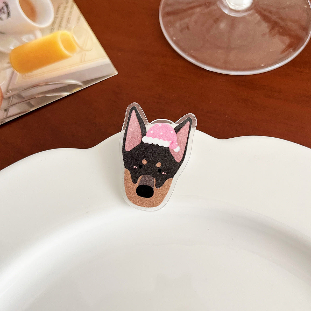 Cute Dog Acrylic Brooch - Modomu