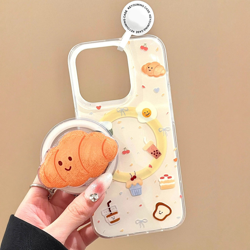 Croissant Magnetic Grip Phone Case