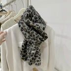 Leopard Print Winter Scarf