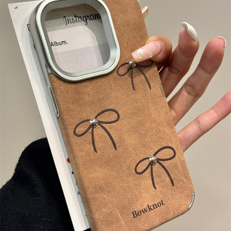 Tan Bowknot iPhone Case