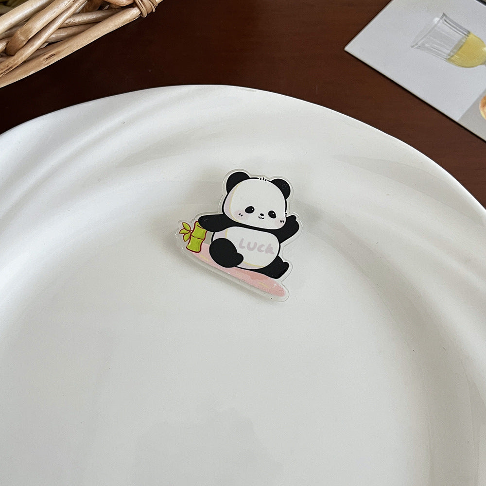 Cute Panda Cartoon Brooch Pin - Modomu