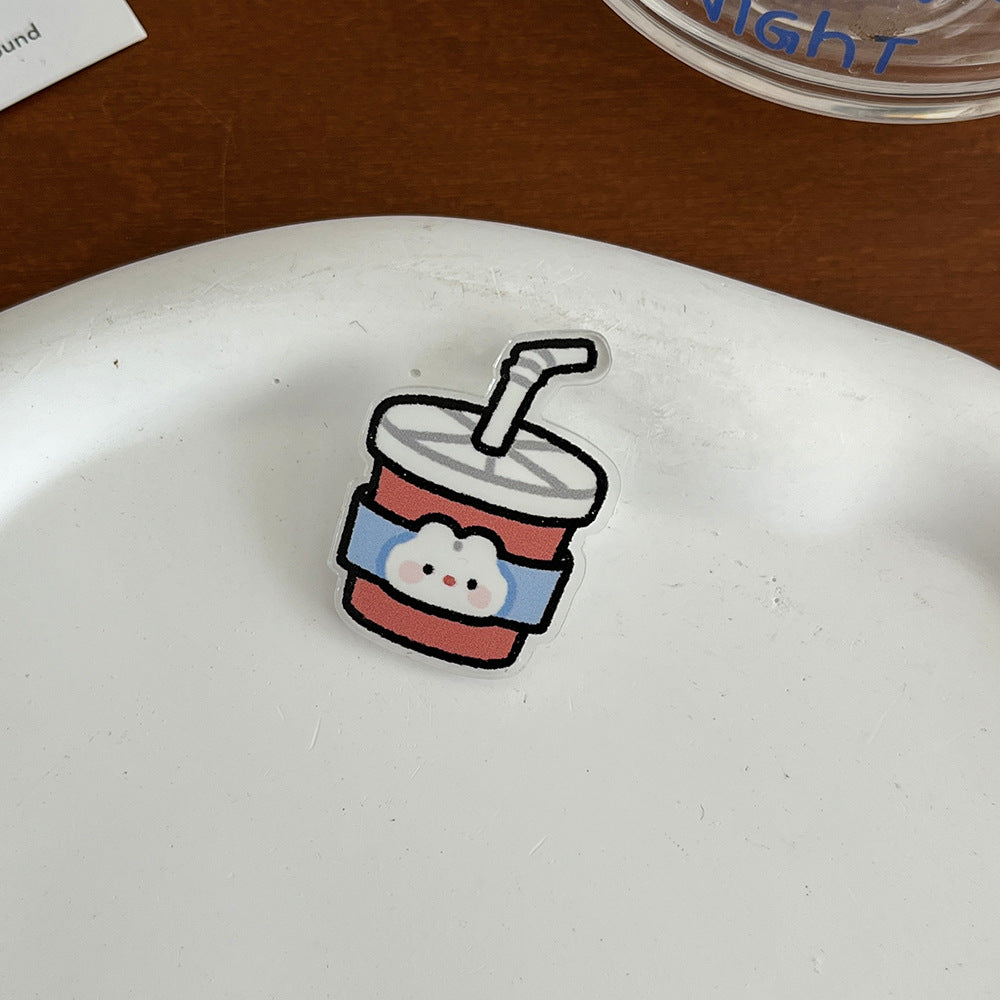 Cute Cartoon Acrylic Brooch - Modomu