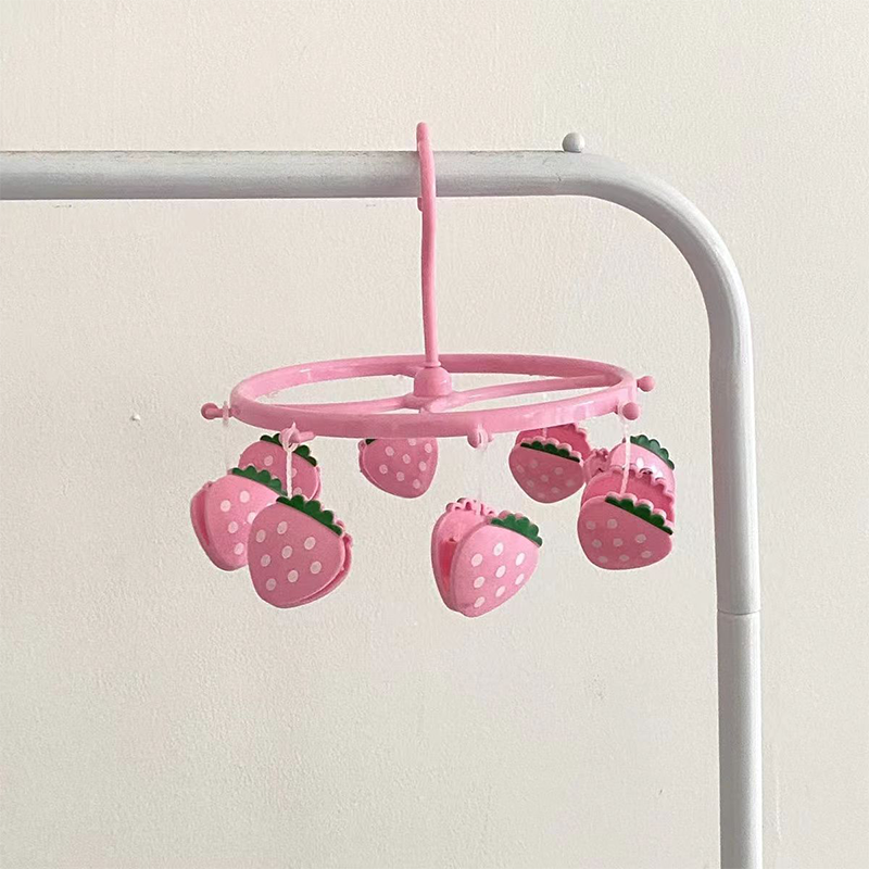 Strawberry Sock Clips Organizer