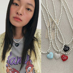 Diamond Love Pearl Necklace