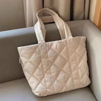 Quilted Puffer Tote Bag